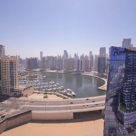 Elegant 2Br View With Rooftop Pool The Bay Dubai Exterior photo